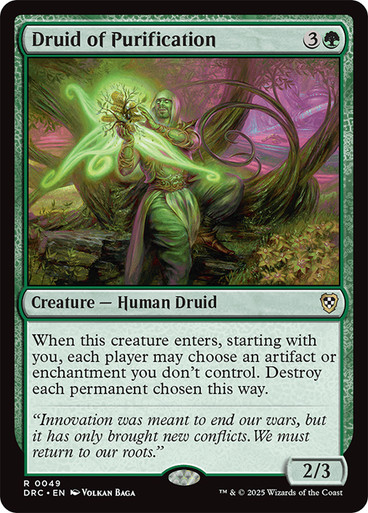 Druid of Purification Aetherdrift Commander