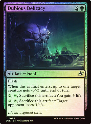 DubiousDelicacy__13889 Dubious Delicacy Edge of Eternities (Foil)