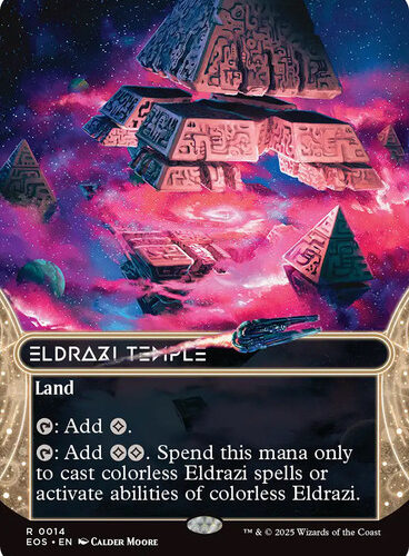 Eldrazi Temple (#014) (Borderless) Stellar Sights Foil