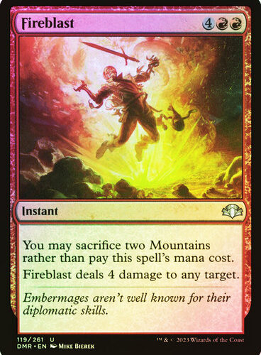Fireblast SetDominaria Remastered (Foil)