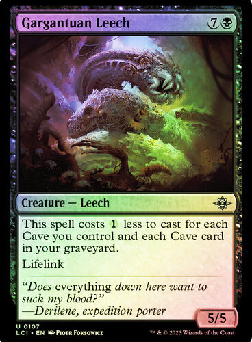 Gargantuan Leech The Lost Caverns of Ixalan (Foil)