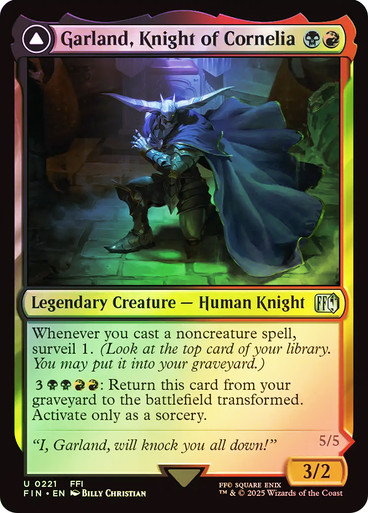 GarlandKnightOfCornelia__33943 Garland, Knight of Cornelia // Chaos, the Endless FINAL FANTASY (Foil)