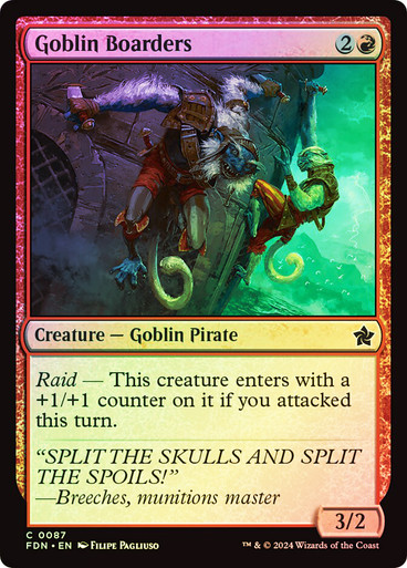GoblinBoarders__45888 Goblin Boarders Foundations (Foil)