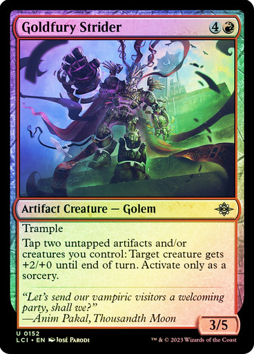 GoldfuryStrider__86746 Goldfury Strider The Lost Caverns of Ixalan (Foil)