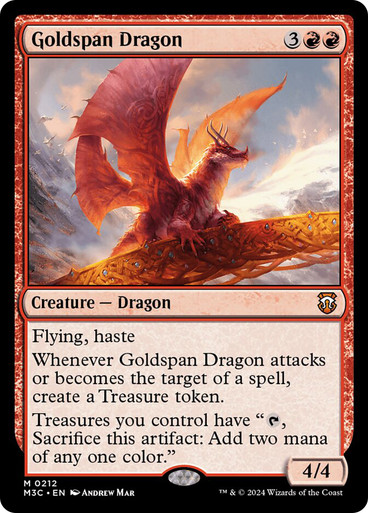 Goldspan Dragon Modern Horizons 3 Commander