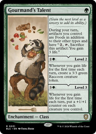 Gourmand's Talent Bloomburrow Commander