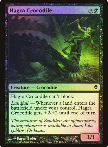 HagraCrocodile__42378 Hagra Crocodile Zendikar (Foil)