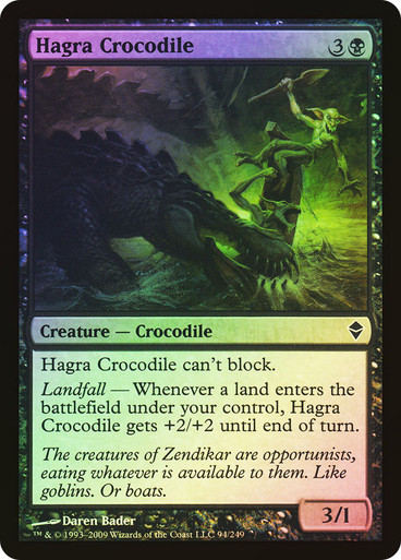 Hagra Crocodile Zendikar (Foil)