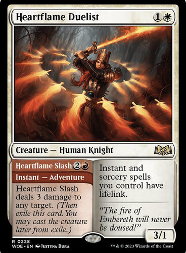 Heartflame Duelist // Heartflame Slash Wilds of Eldraine
