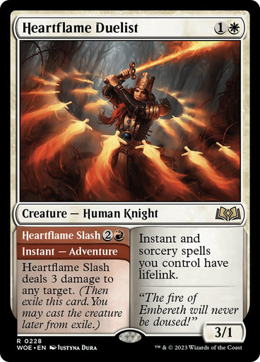 Heartflame Duelist // Heartflame Slash Wilds of Eldraine