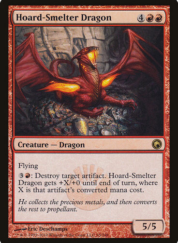 Hoard-Smelter Dragon Scars of Mirrodin