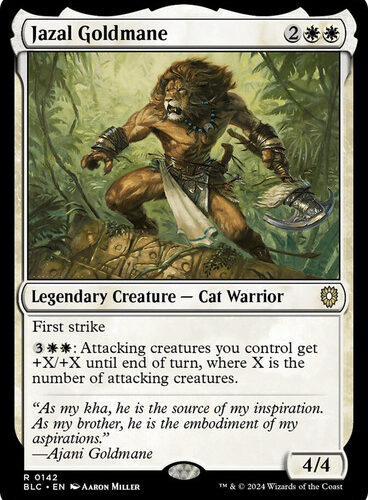 JazalGoldmane__09860 Jazal Goldmane Bloomburrow Commander