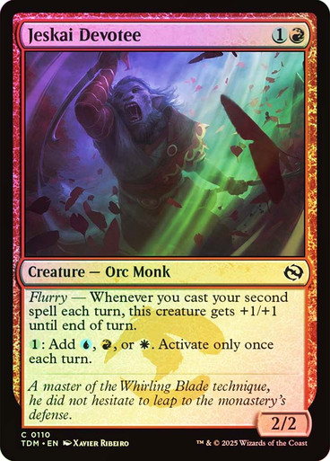 JeskaiDevotee__96106 Jeskai Devotee Tarkir: Dragonstorm (Foil)