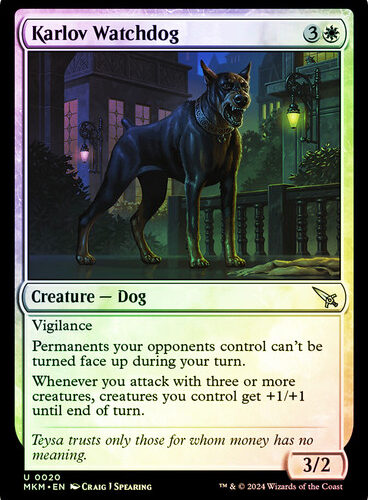 KarlovWatchdog__72437 Karlov Watchdog Murders at Karlov Manor (Foil)