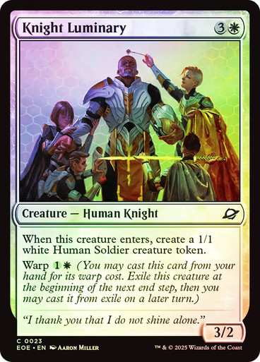 KnightLuminary__92535 Knight Luminary Edge of Eternities (Foil)