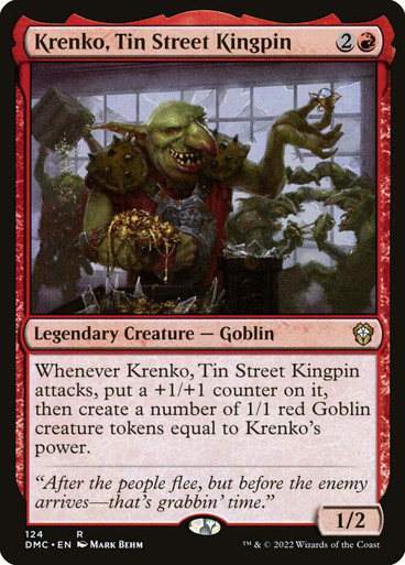 KrenkoTinStreetKingpin__37934 Krenko, Tin Street Kingpin Dominaria United Commander