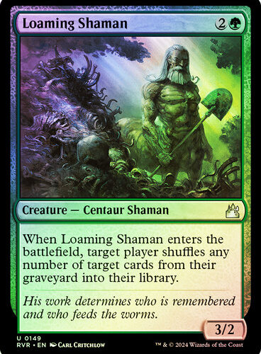 Loaming Shaman Ravnica Remastered (Foil)