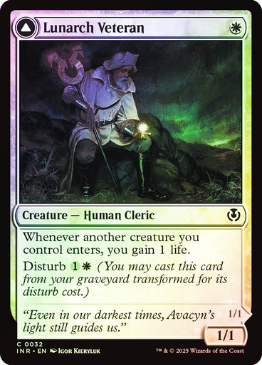 LunarchVeteran__50074 Lunarch Veteran // Luminous Phantom Innistrad Remastered (Foil)