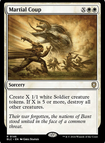 Martial Coup Bloomburrow Commander