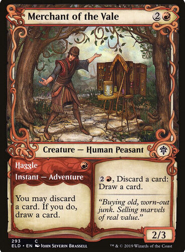 Merchant of the Vale // Haggle (Showcase) Throne of Eldraine - Variants