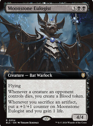 Moonstone Eulogist (Extended Art) Bloomburrow Commander