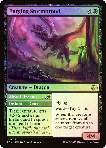 Purging Stormbrood // Absorb Essence Tarkir: Dragonstorm (Foil)