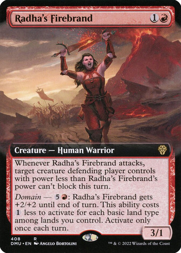 Radha's Firebrand (Extended Art) Dominaria United - Variants