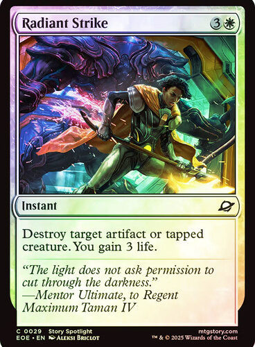 RadiantStrike__61519 Radiant Strike Edge of Eternities (Foil)