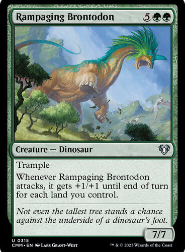 Rampaging Brontodon Commander Masters