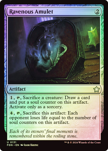 Ravenous Amulet Foundations (Foil)
