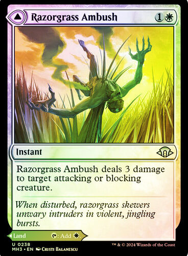 Razorgrass Ambush // Razorgrass Field Modern Horizons 3 (Foil)