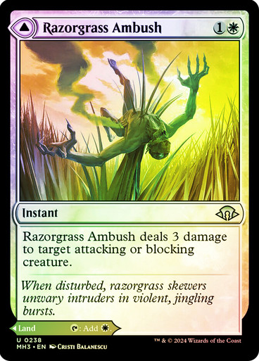 Razorgrass Ambush // Razorgrass Field Modern Horizons 3 (Foil)