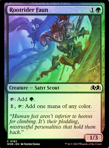 RootriderFaun__83886 Rootrider Faun Wilds of Eldraine (Foil)