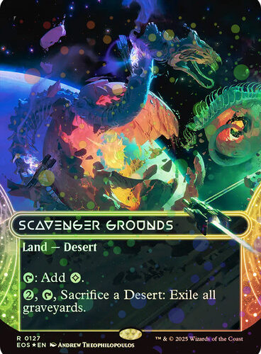 ScavengerGrounds127__84437 Scavenger Grounds (#127) (Borderless) (Galaxy Foil) Stellar Sights (Foil)