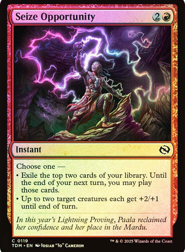 Seize Opportunity Tarkir: Dragonstorm (Foil)