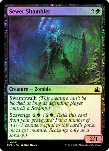 SewerShambler__03945 Sewer Shambler Ravnica Remastered (Foil)