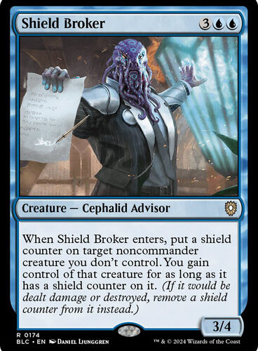 Shield Broker Bloomburrow Commander