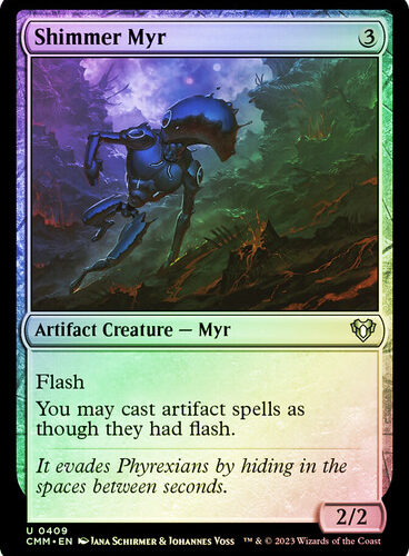 Shimmer Myr Commander Masters (Foil)