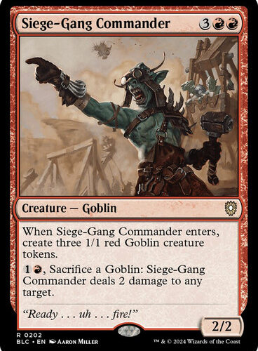 Siege-Gang Commander Bloomburrow Commander