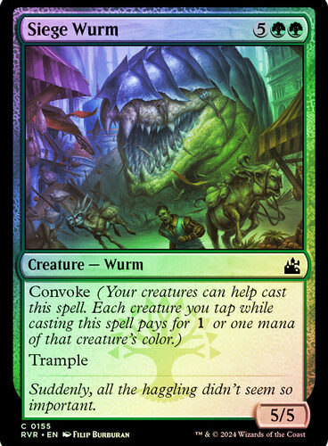 Siege Wurm Ravnica Remastered (Foil)
