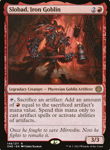 SlobadIronGoblin__53910 Slobad, Iron Goblin Phyrexia: All Will Be One