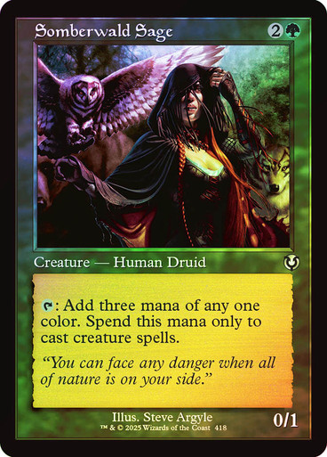 SomberwaldSage418__68305 Somberwald Sage (Retro Frame) Innistrad Remastered (Foil)