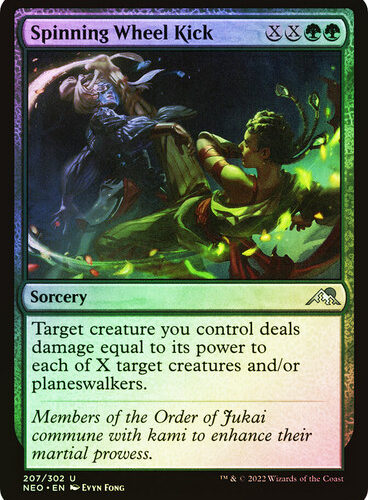 Spinning Wheel Kick Kamigawa: Neon Dynasty (Foil)