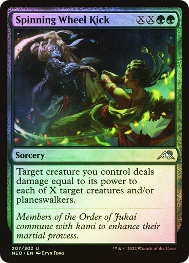 Spinning Wheel Kick Kamigawa: Neon Dynasty (Foil)