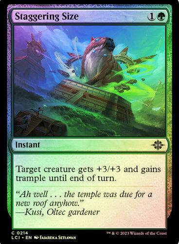 Staggering Size The Lost Caverns of Ixalan (Foil)