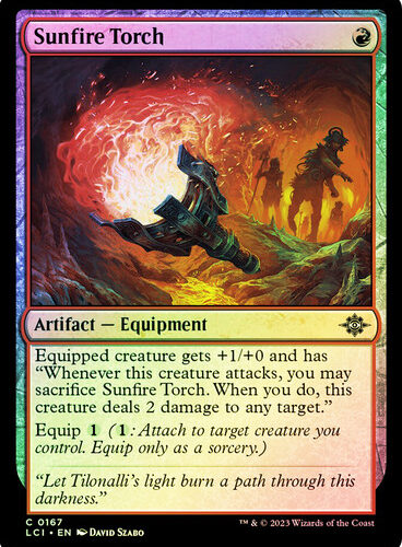 Sunfire Torch The Lost Caverns of Ixalan (Foil)