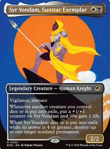 Syr Vondam, Sunstar Exemplar (Borderless) Edge of Eternities