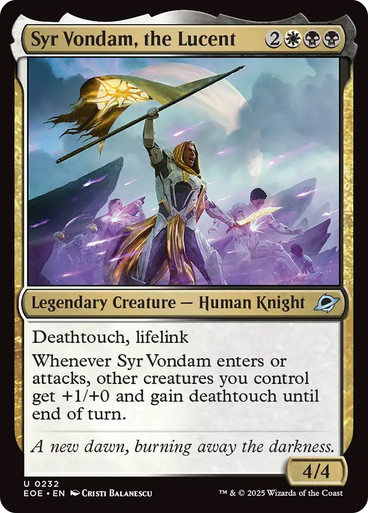 Syr Vondam, the Lucent Edge of Eternities