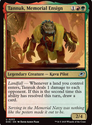 Tannuk, Memorial Ensign Edge of Eternities Foil