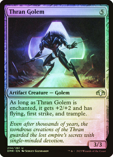 Thran Golem Dominaria Remastered (Foil)